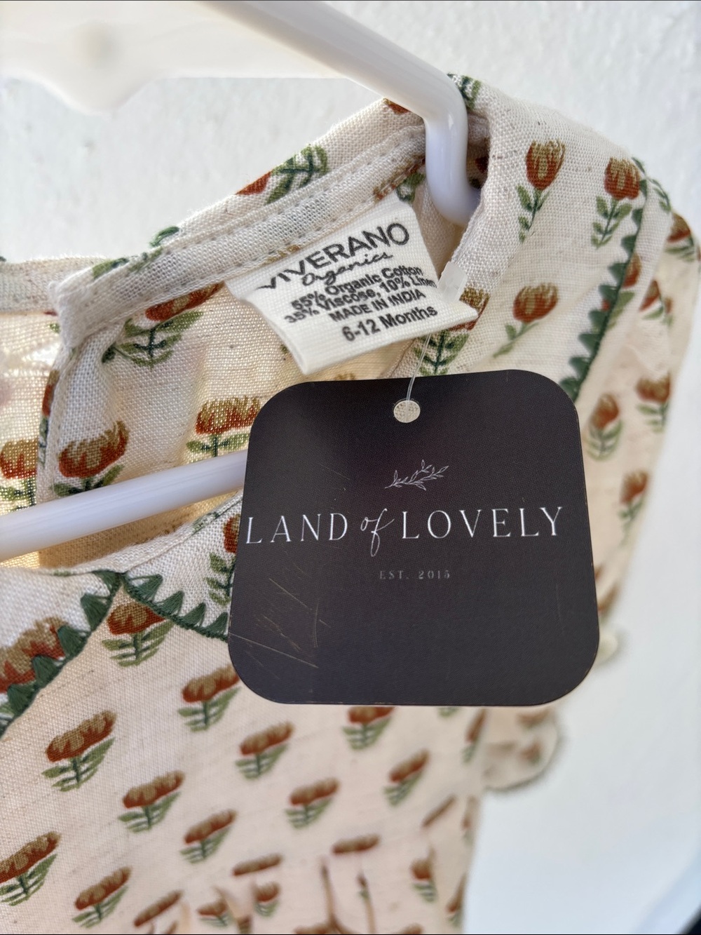 Viverano Organics Dress + Bloomers (6-12 Months) - Picture 3 of 11